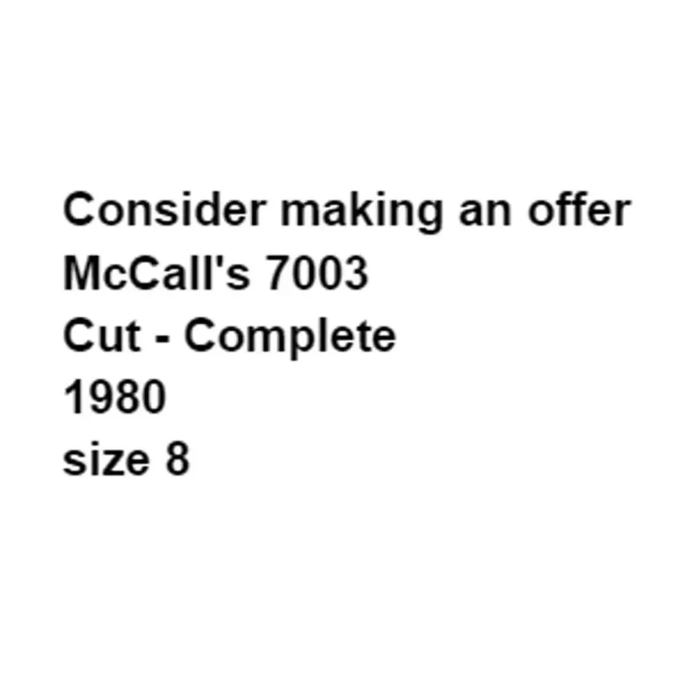 McCalls 7003 Dress Pattern 8 Miss Patch Pocket Straight Shirt Style Office Date